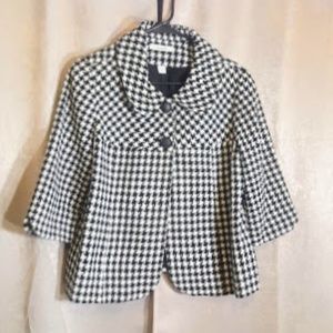 Dress Barn Houndstooth jacket/blazer size Medium